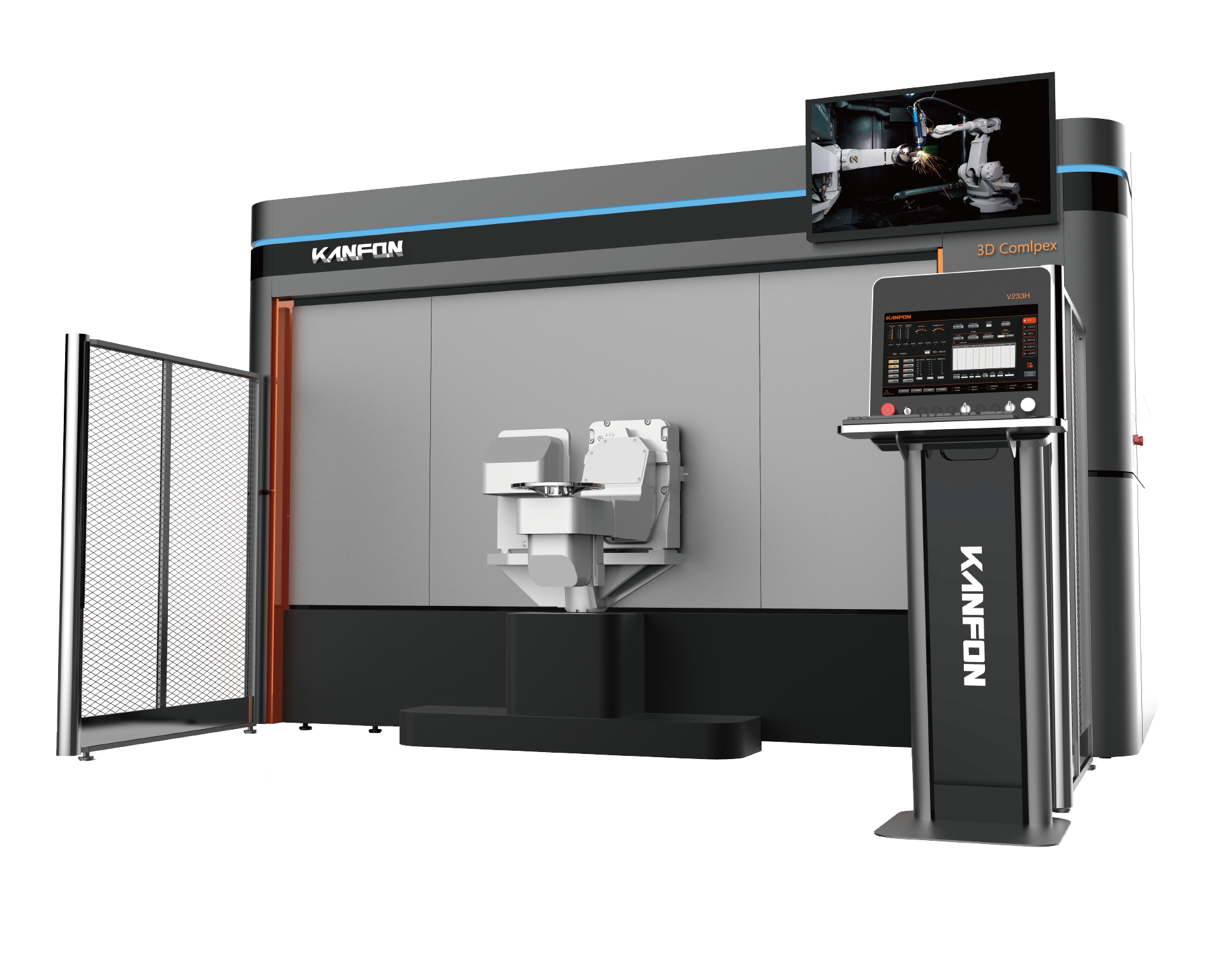3D Robotic Arm Fiber Laser Cutting with Welding Complex System