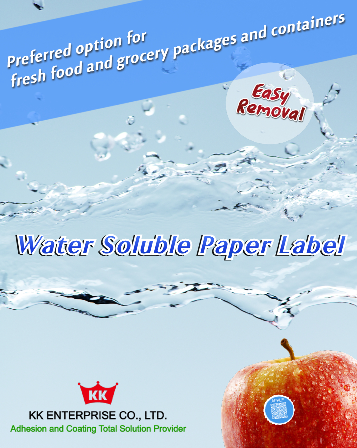 Water Soluble Paper Label