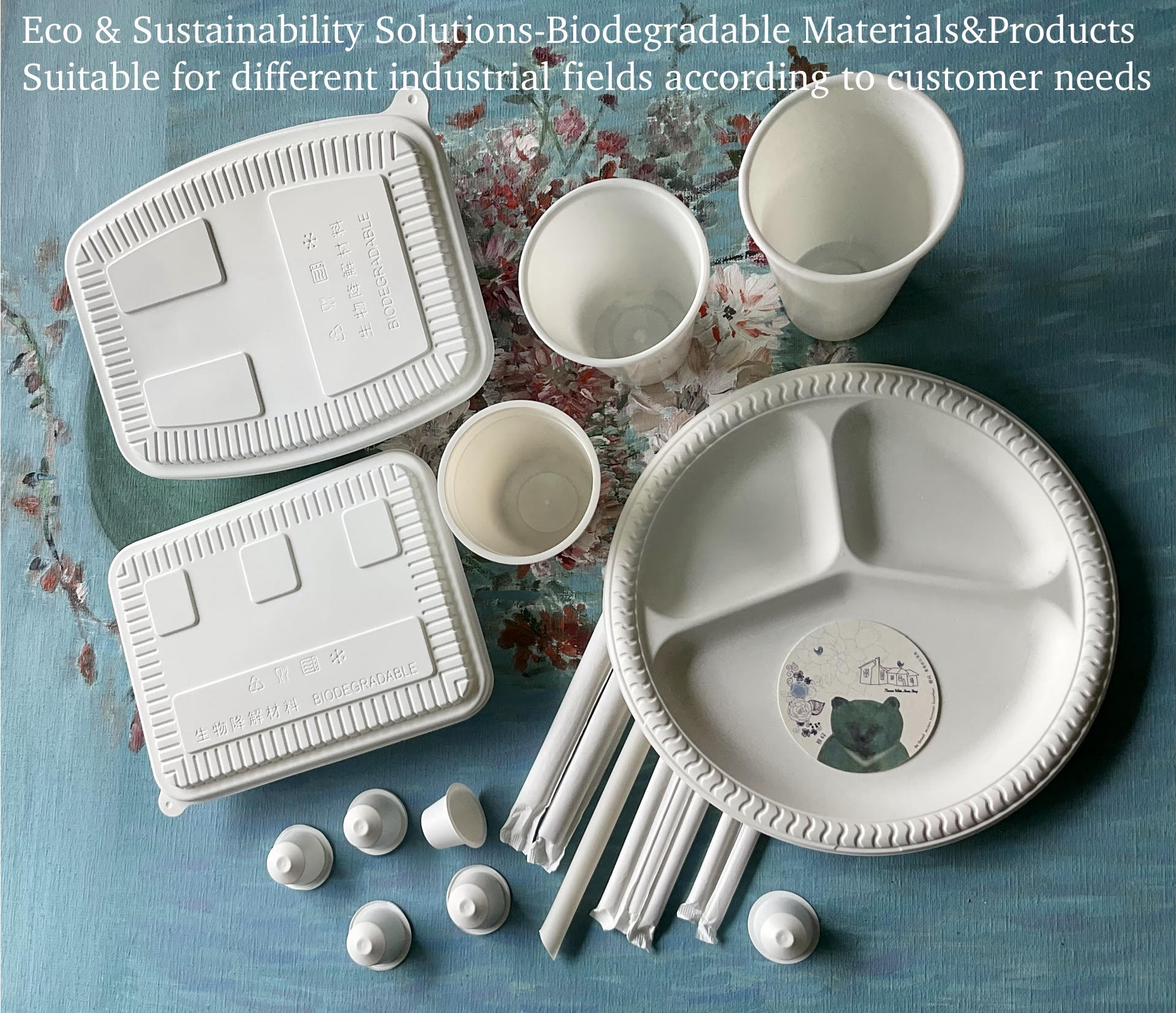 ECO Biodegradable materials and products - Food Utensils, Food Packaging