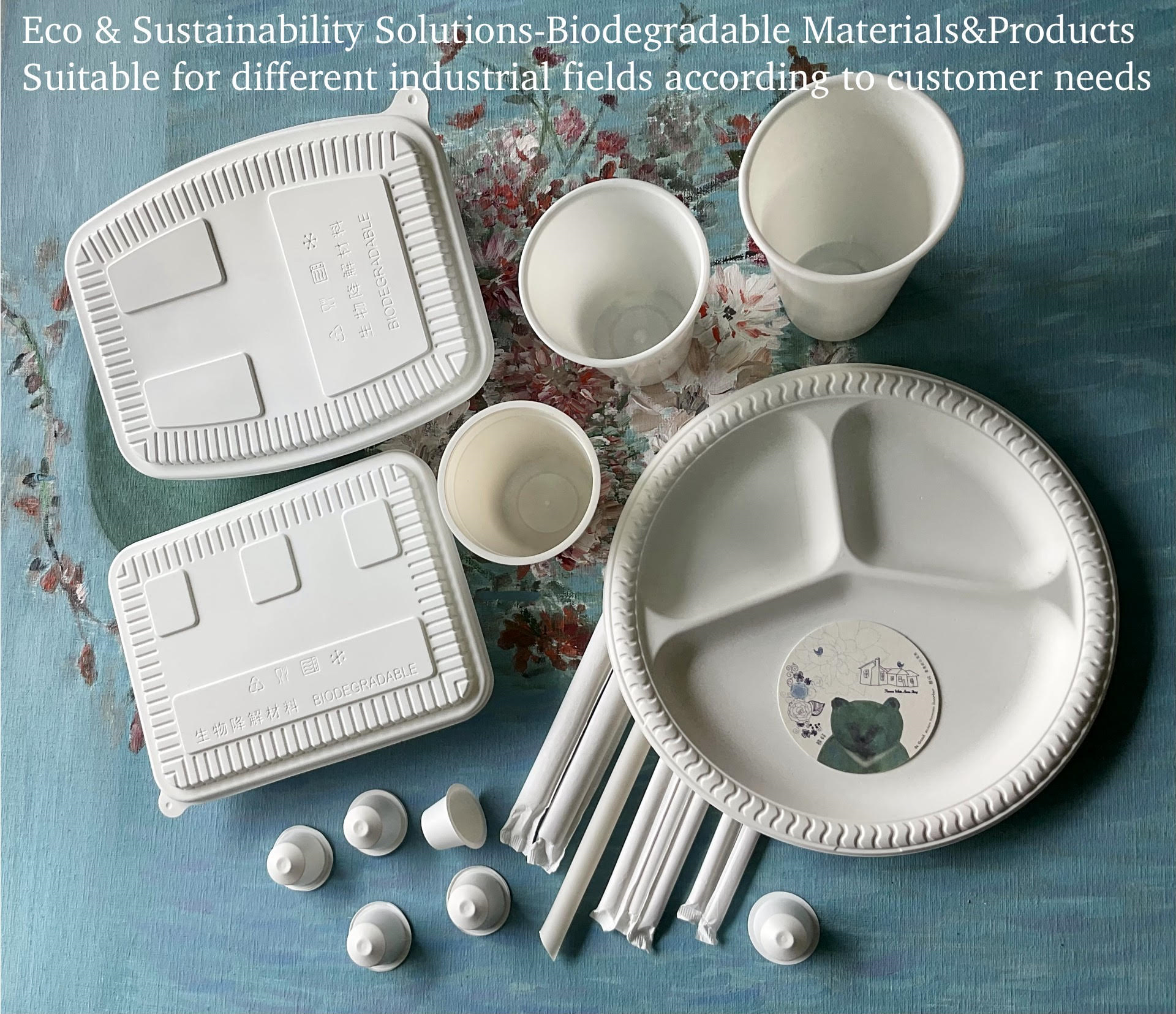 ECO Biodegradable materials and products - Food Utensils, Food Packaging